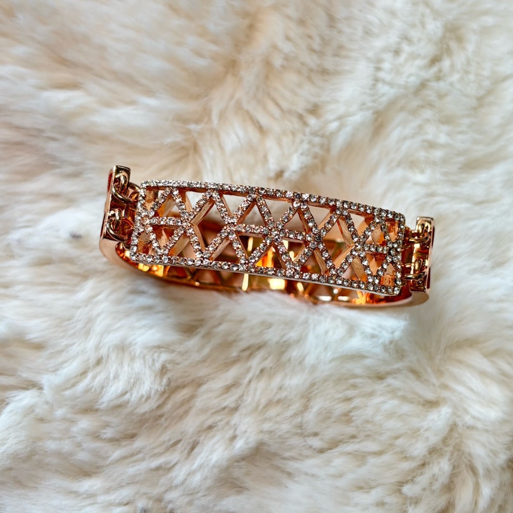 Fossil Rose Gold Geometric Bracelet